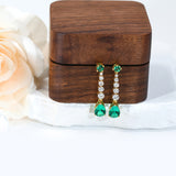 Custom Earrings Lab Grown Gemstones Pear Shape 925 Silver Anniversary Birthday Gift Hypoallergenic No Fade Factory Outlet Charm