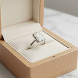 Radiant Cut Ring with 5CT D Color Moissanite Diamond 10k 14k 18K Gold Plated 925 Silver for Women Man Engagement Wedding Jewely