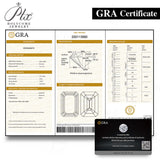 Wholesale Price Moissanite Stone Emerald Cut D Color Blue Green  VVS1 with GRA Certificate 0.5ct-10ct Gemstones