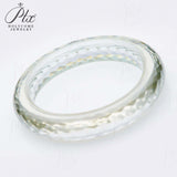 Customized Moissanite Gemstone Bangles Round D Color Full Size Fine Fashion Elegant for Woman Man Anniversary Party Gift Charms