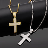 Dazzling Moissanite Hip-hop Cross Necklace - Hypoallergenic Choice for Easter Gifting to Family For Both Men and Women