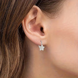 Luxury Jewelry Moissanite Stud Earrings VVS1 925 Sterling Silver Round Cut Top Engagement Wedding Jewelry For Birthday Gifts