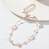 Elegant Moissanite Teardrop Bracelet Pear Shape Gem Beaded Chain Chic Women’s Everyday Jewelry Delicate Shine Fashion Gift
