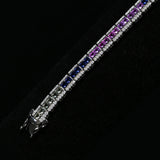 Lab Grown Gemstone Csutomized Jewelry Set Princess Cut All Including Ring Earring Bracelet Sparkling Jewelry Gifts For Women Men