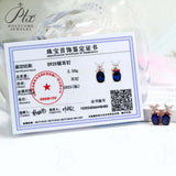 Moissanite Earrings Emerald/Ruby/Sapphire Styles 925 Silver Gift-Ready Hypoallergenic Fade-Resistant Factory-Direct Women Only