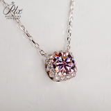 Holycome Pendant 925 Silver 38cm-42cm  Moissanite VVS1 Engagement Pendant Necklace for Women Anniversary Gift
