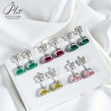 2-8CT Oval Moissanite Earrings for Women Solid 925 Sterling Silver Lab grown Gemstone Screw Back Design Hypoallergenic