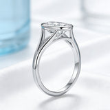 Oval Ring with 2.5CT D Color Moissanite Diamond 10k 14k Gold Plated 925 Silver for Women Man Engagement Wedding Party Jewely