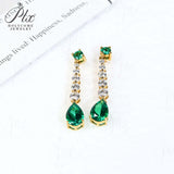 Custom Earrings Lab Grown Gemstones Pear Shape 925 Silver Anniversary Birthday Gift Hypoallergenic No Fade Factory Outlet Charm