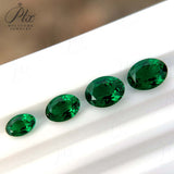 Loose Multi-Size Oval Zambian Emeralds To Create Hypoallergenic DIY Earrings Which Are Ideal As Christmas Gifts For Loved Ones