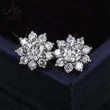 【 Daisy 】SunFlower 1CT Round Cut Moissanite S925 Sterling Silver Daily Stud Earrings