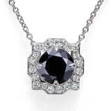 Moissanite 1ct Multicolor Classic Herry Necklace Pendant 925 Sterling Sliver Wedding/Birthday Jewely With Certificates Charms