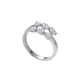 1.8CT Moissanite Pear Cut Minimalist Open Ring White Gold Yellow Gold Rose Gold Radiant Light Women Fine Jewelry