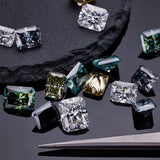 Loose Moissanite Stone 1 Carat Size 5x7mm Lab Grwon Diamond Brilliant Radiant Cut D Color  charms for jewelry making