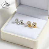 1CT Round Moissanite Diamond Stud Earrings for Women S925 Sterling Silver Earring Wedding Party Fine Jewelry