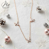 Butterfly Necklace with2.4CT D Color Marquise Cut Moissanite S925 Plated White Yellow Rose Gold Chain Engagement Chrisrmas Daily