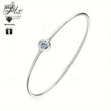 Round Closed Bracelets Set with Moissanite These Bracelets Are Exclusively for Women and Make An Ideal Engagement Gift