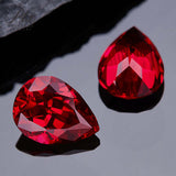Multi-Size Pear-Cut Lab-Grown Ruby Wholesale Which Can Be Used As DIY Jewelry Raw Materials Such As Rings Earrings Necklaces Etc