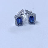 Customized Earrings Emerald Princess Ruby Sapphire Colombia Padparadscha S925 Styles Ear Studs for Thanksgiving Christmas Gift