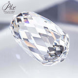 3.02ct Briolette Shape VS1 Lab Grown Diamond F Color Bead Gemstone IGI Certificate CVD HPHT Jewelry Nacklace Raw Material Making