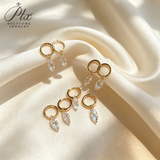 Lab Grown Diamond Earrings New Arrival Design 10K/14K/18K Solid Yellow Gold Marquise Cut 1/2ct DEF VVS Minimalist Stud Earrings for Women Hypoallergenic for Daily Wear Factory Direct Supply
