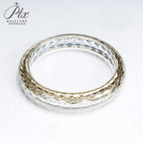 Customized Moissanite Gemstone Bangles Round D Color Full Size Fine Fashion Elegant for Woman Man Anniversary Party Gift Charms