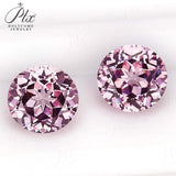 Gorgeous Small-Sized Round Lab-Grown Padparadscha Loose Stones - Perfect DIY Jewelry Supplies
