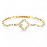 Moissanite Round Cut Multi Style Lock Design Bracelet Premium Radiant Jewelry Versatile Lock Trendy Bracelet Popular Gift Idea