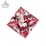 0.9-6.5ct Princess Cut Lab-Grown Padparadscha Loose Stones - Charming Anniversary Gift Selection