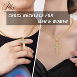 Dazzling Moissanite Hip-hop Cross Necklace - Hypoallergenic Choice for Easter Gifting to Family For Both Men and Women