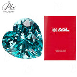 Heart Cut Lab-Grown Paraiba Loose Stones - Wholesale Price Romantic Gift Choice