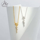 Moissanite Necklace 925 Sterling Silver with VVS1 Clarity Available in Various Styles Elegant Sparkling Jewelry for Women