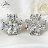 2.4ct Heart Cut Moissanite Earrings White Gold Yellow Gold Romantic Fine Jewelry Gift for Her Valentine Wedding Anniversary