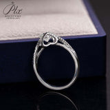 Round Shape Moissanite Twisting Ring Women Only Gifts For Festivals And Anniversaries