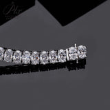 925 Silver 4*6mm Egg-Shaped Tennis Bracelet With D-Color Moissanite Unisex Ideal Gift For Gifting