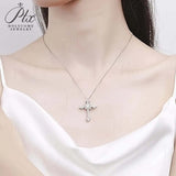 Moissanite Necklace Multiple Styles Available 925 Silver Material High-Quality Sparkling Jewelry Suitable for Banquet Occasions