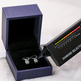 Total 4ct Green Oval Moissanite Drop Earrings with Certificate Passed Diamond Test Women 's Jewelry Christmas Gift S925 Silver