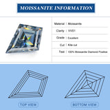 Wholesale Loose Moissanites Stones Kite Cut D Color VVS1 Gemstone Lab Grown Moissanite Diamonds  Jewelry Making Supplies