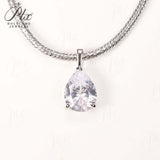 8-16 CT Custom Necklace Pear Cut Moissanite White 925 Sterling Silver Jewelry High-Quality Premium Christmas Gift Hypoallergenic