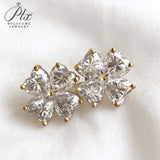 2.4ct Heart Cut Moissanite Earrings White Gold Yellow Gold Romantic Fine Jewelry Gift for Her Valentine Wedding Anniversary