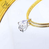8-16 CT Custom Necklace Pear Cut Moissanite White 925 Sterling Silver Jewelry High-Quality Premium Christmas Gift Hypoallergenic