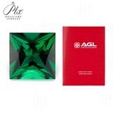 Hypoallergenic DIY Jewelry Loose Multi-Size Princess-Cut Zambian Emeralds Are Perfect And They Can Also Be Packaged As Christmas Gifts