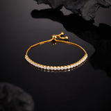 Adjustable 3-4mm Moissanite Bracelet Women's Style 925 Silver Fashionable and Popular Holiday Gift Anniversary Gift