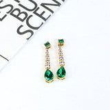 Custom Earrings Lab Grown Gemstones Pear Shape 925 Silver Anniversary Birthday Gift Hypoallergenic No Fade Factory Outlet Charm