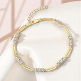 Moissanite Bracelet 3.0mm Round Cut D Color 925 Sterling Silver Birthday Anniversary Gift Charms Pass Diamond Tester 16+3cm