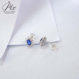 0.8-1.5CT Lab Grown Gemstone Stud Earrings 925 Sterling Silver Material Screw Back Design Suitable for Halloween/Christmas Gifts