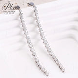 Lab Grown Diamond Handmade Tassel Pendant Earrings 10K 14K 18K Gold DEF VVS Luxury Timeless High‑End Jewelry for Daily Banquet Wear Wedding Anniversary Gift