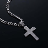 Dazzling Moissanite Hip-hop Cross Necklace - Hypoallergenic Choice for Easter Gifting to Family For Both Men and Women
