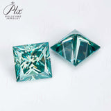 Moissanite Stone Moissanite Stone 0.35ct-5ct Colorful VVS1 Princess Shape Excellent Beads For Women's Jewelery Diamond Ring