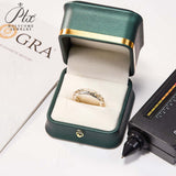 Moissanite Gemstone Custom Ring Round Shape Exquisite and Stylish Unisex Design Ideal as a party gift or fashion accessory